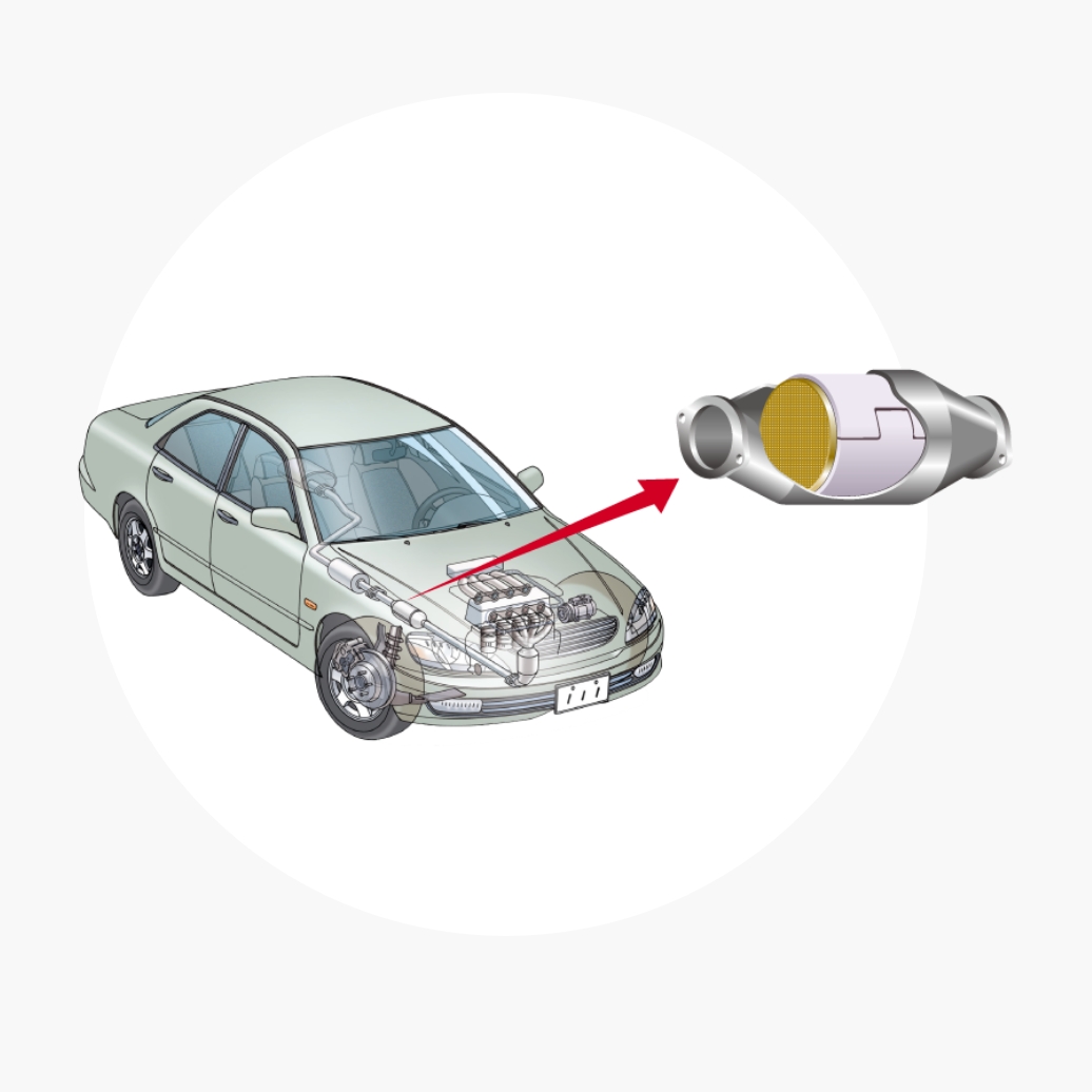クルマの排ガス浄化を支える